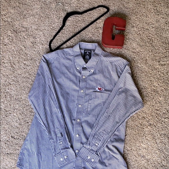 KC Chiefs embroidered Men’s long sleeved shirt - Picture 1 of 3